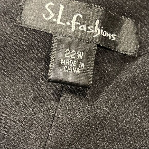 S.L. Fashions layered Leopard Print plus side scoop neck sleeveless Dress 22 W - Picture 9 of 13